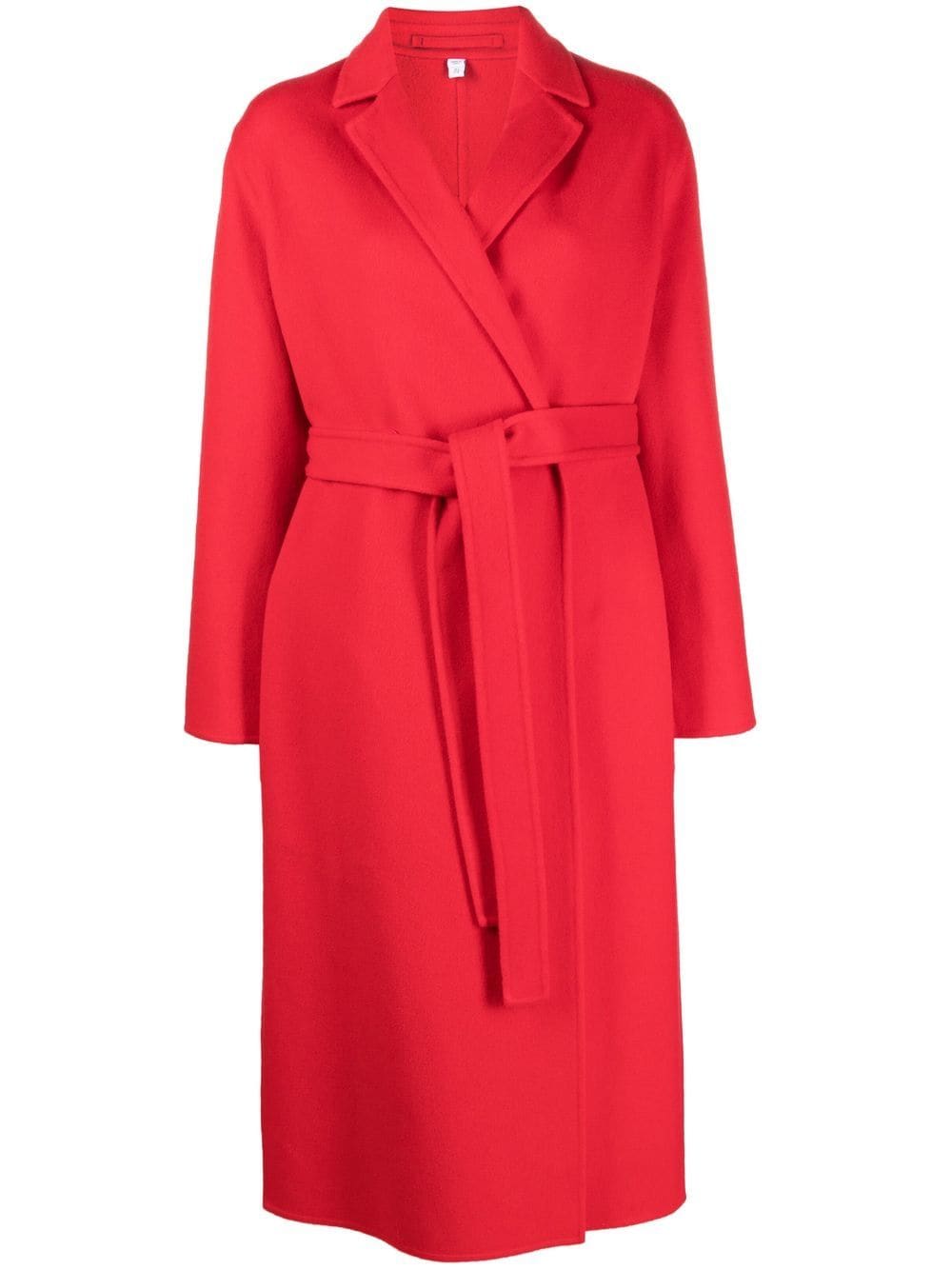 Burberry belted cashmere coat - Red von Burberry