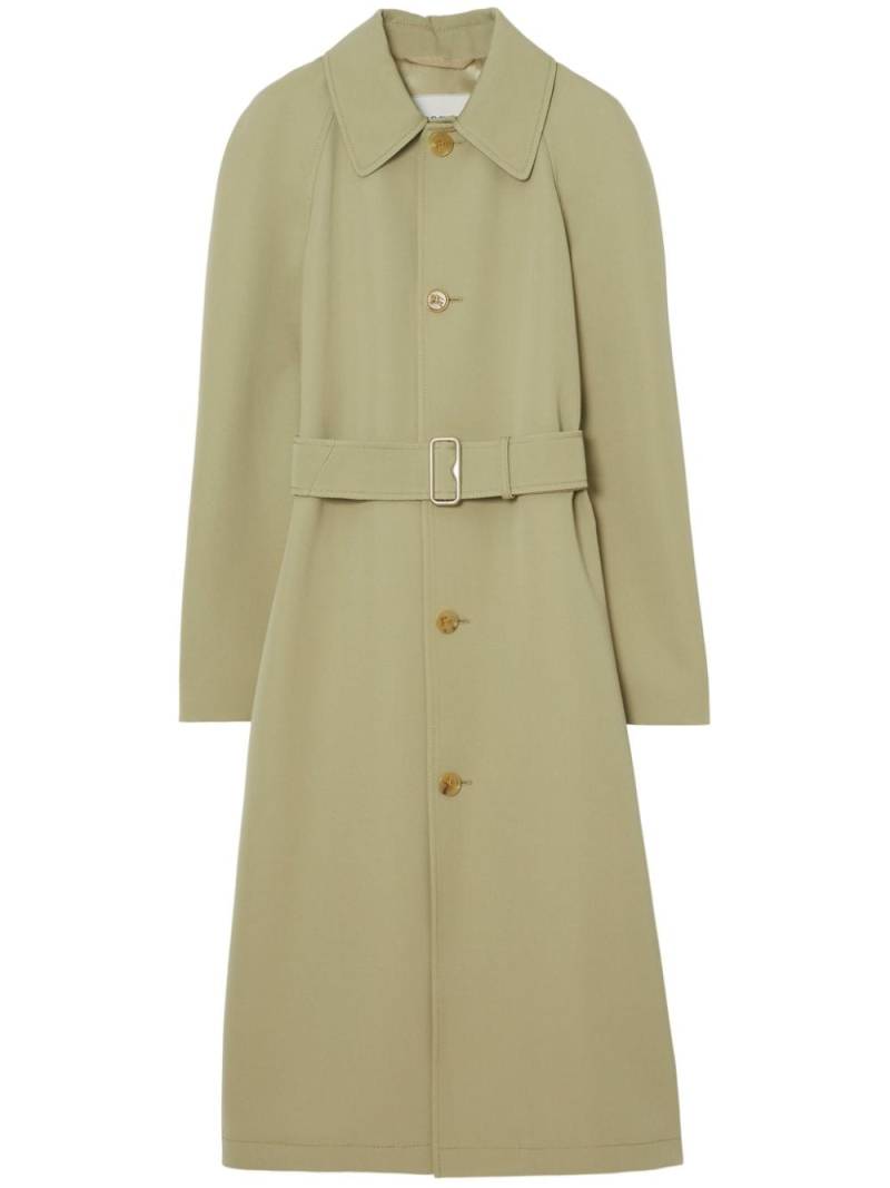 Burberry belted wool trench coat - Green von Burberry