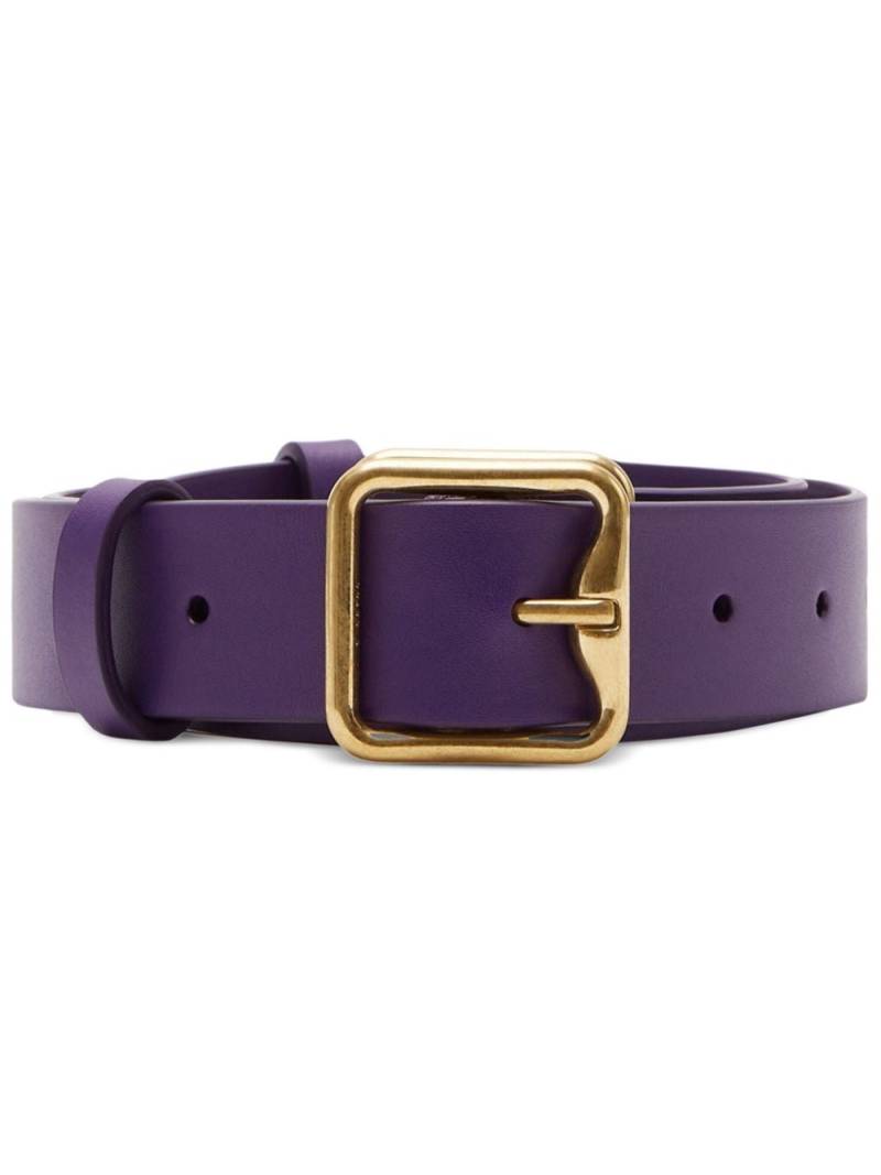 Burberry buckle-fastening leather belt - Purple von Burberry