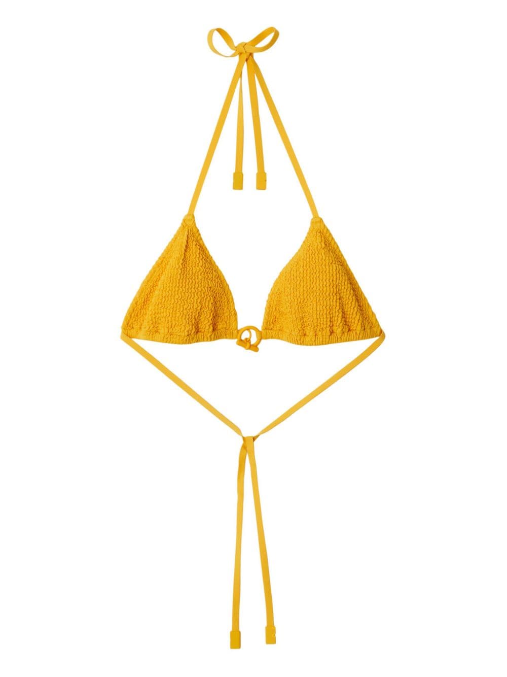 Burberry chain-detail bikini top - Yellow von Burberry