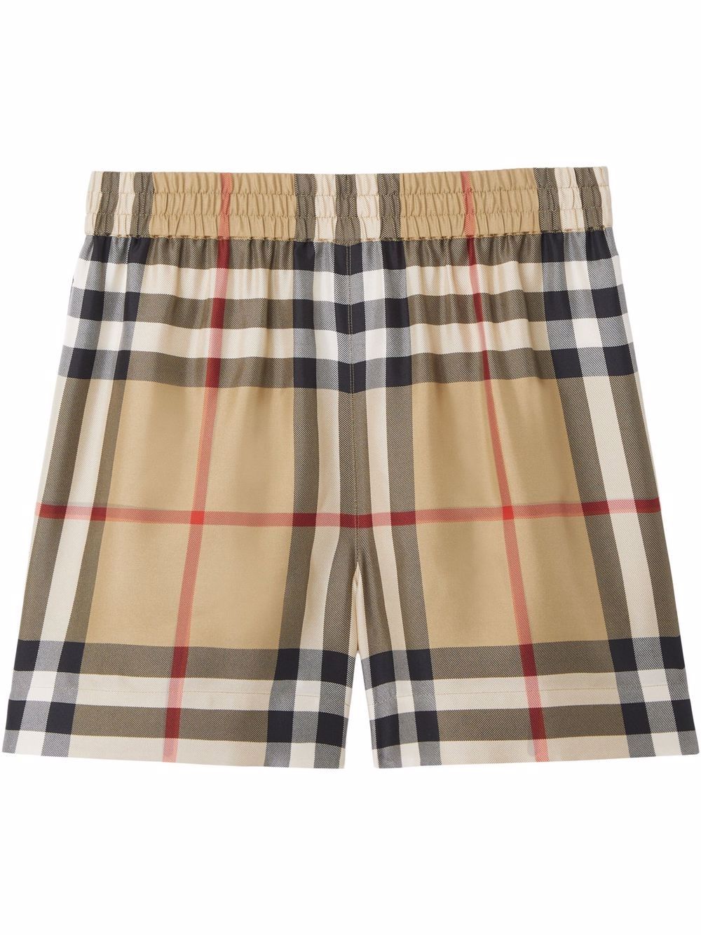 Burberry check-detail shorts - Neutrals von Burberry