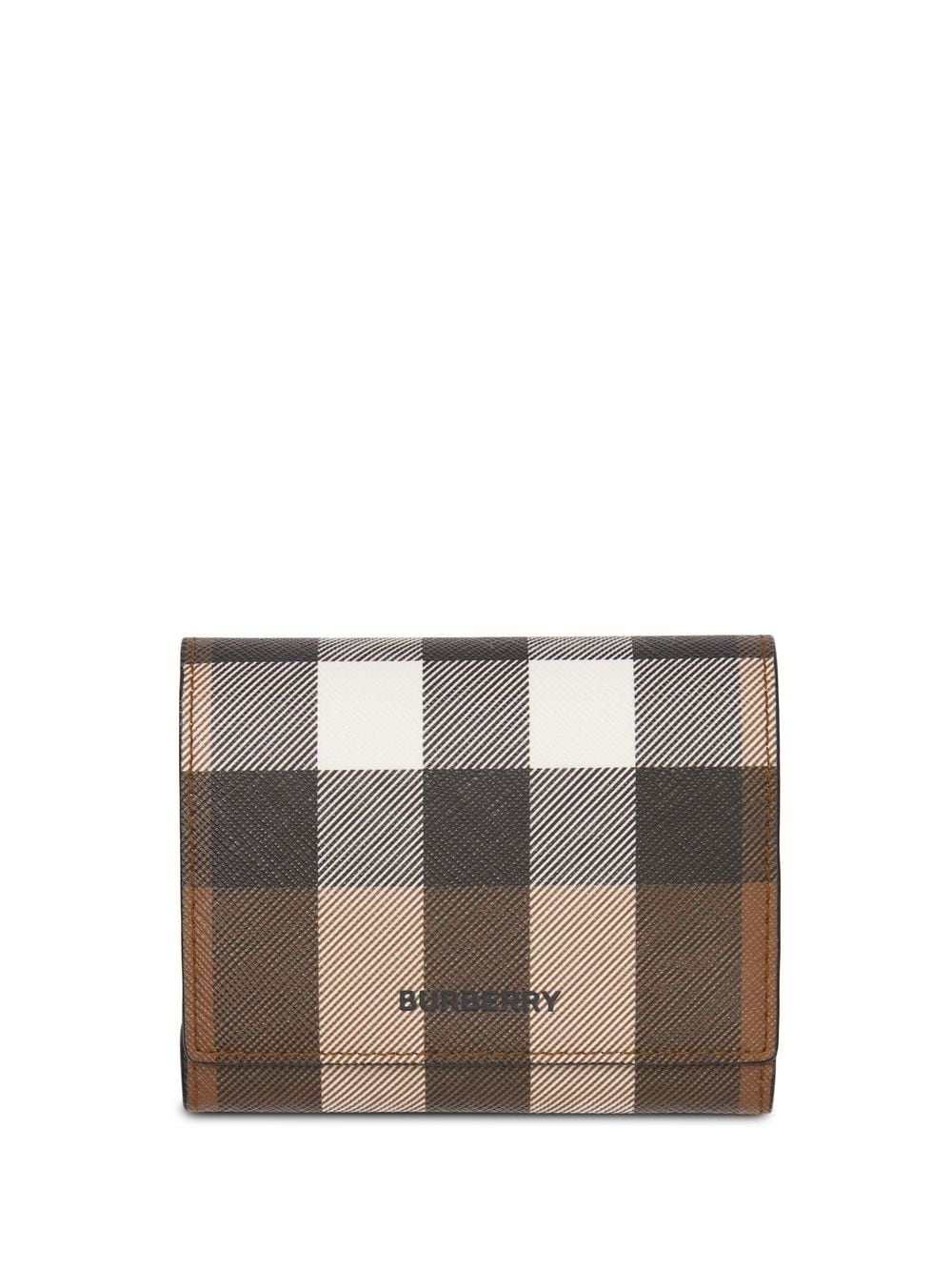 Burberry check folding wallet - Brown von Burberry