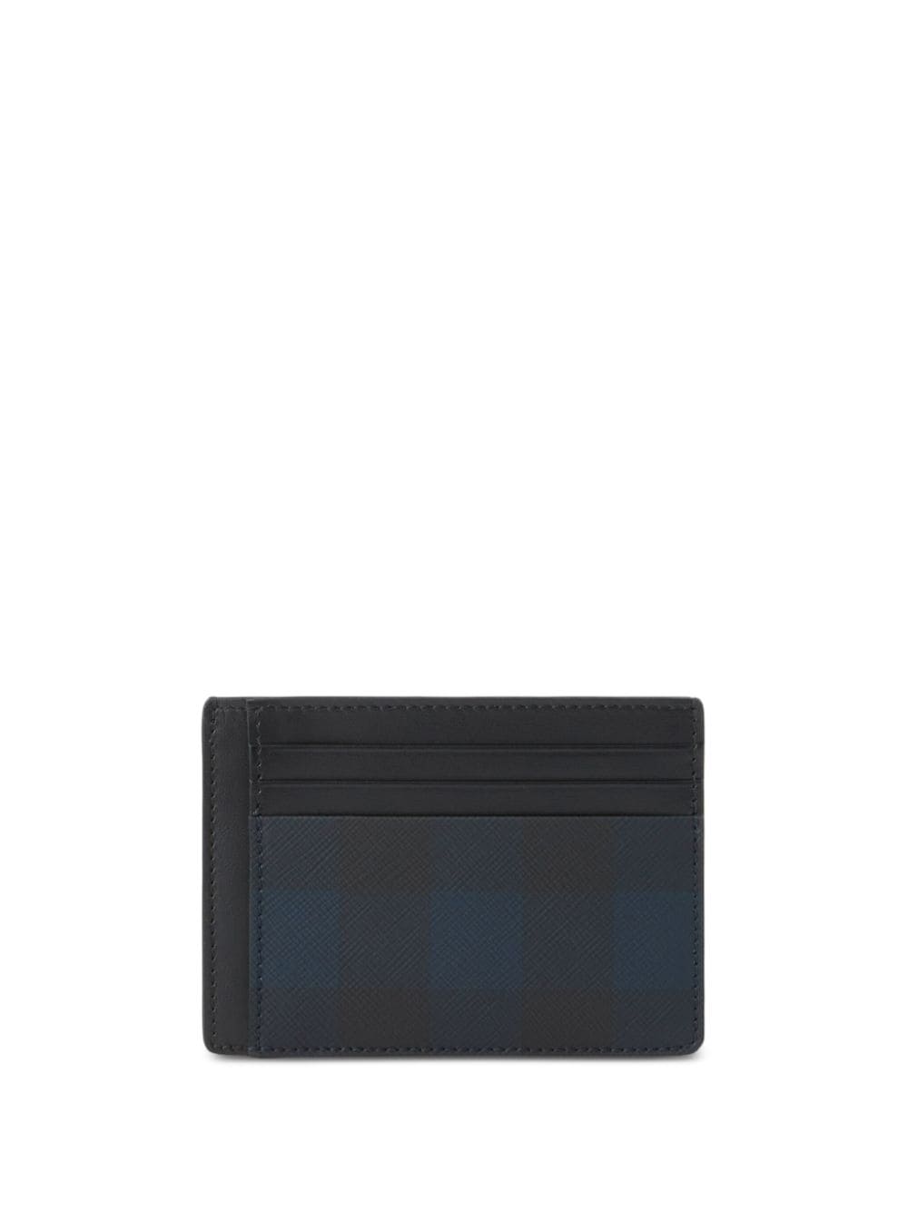 Burberry check-pattern clip card holder - Blue von Burberry