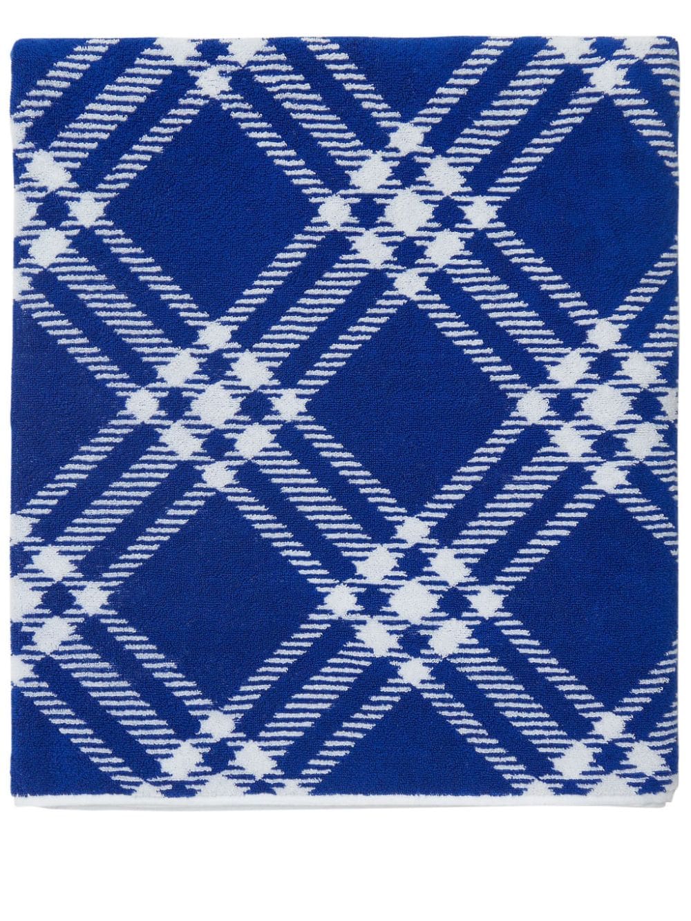 Burberry check-pattern cotton towel - Blue von Burberry