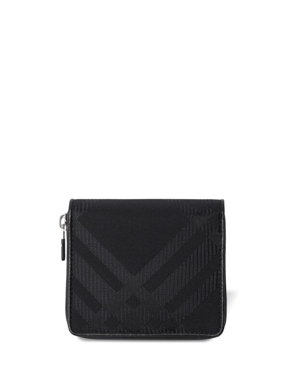 Burberry check-pattern leather wallet - Black von Burberry