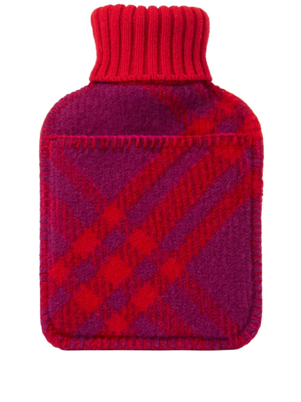 Burberry check-pattern wool hot water bottle - Blue von Burberry