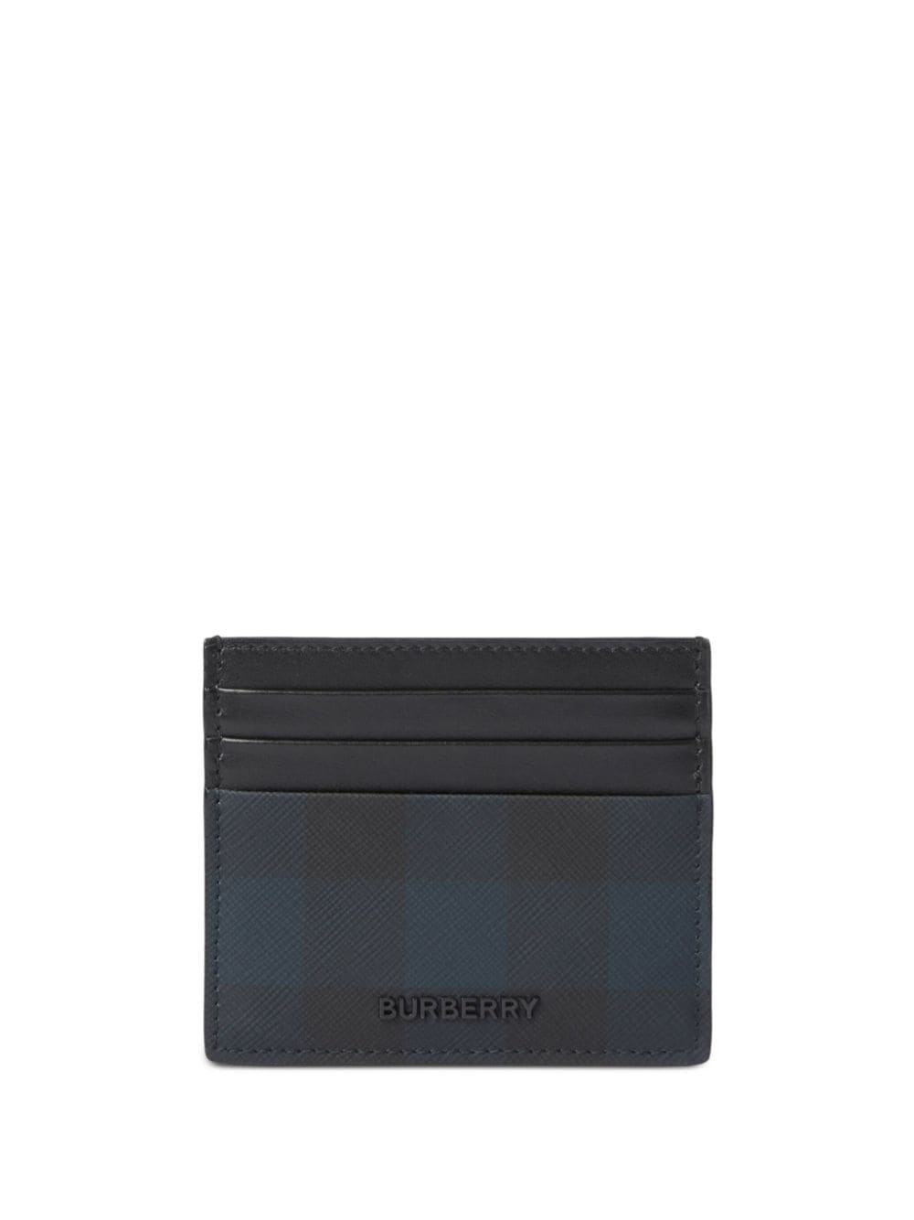 Burberry check-print card holder - Blue von Burberry