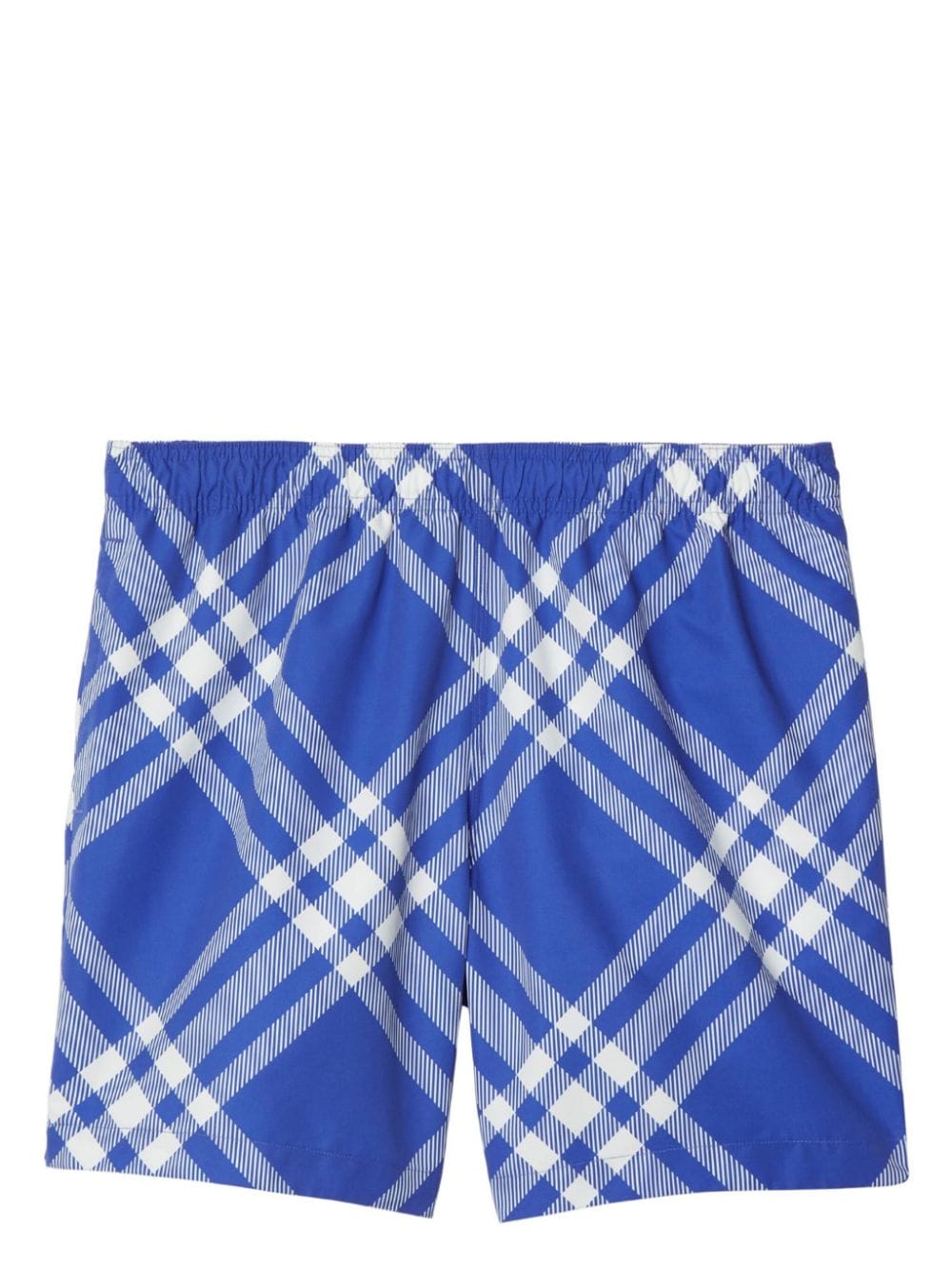 Burberry check-print swim shorts - Blue von Burberry
