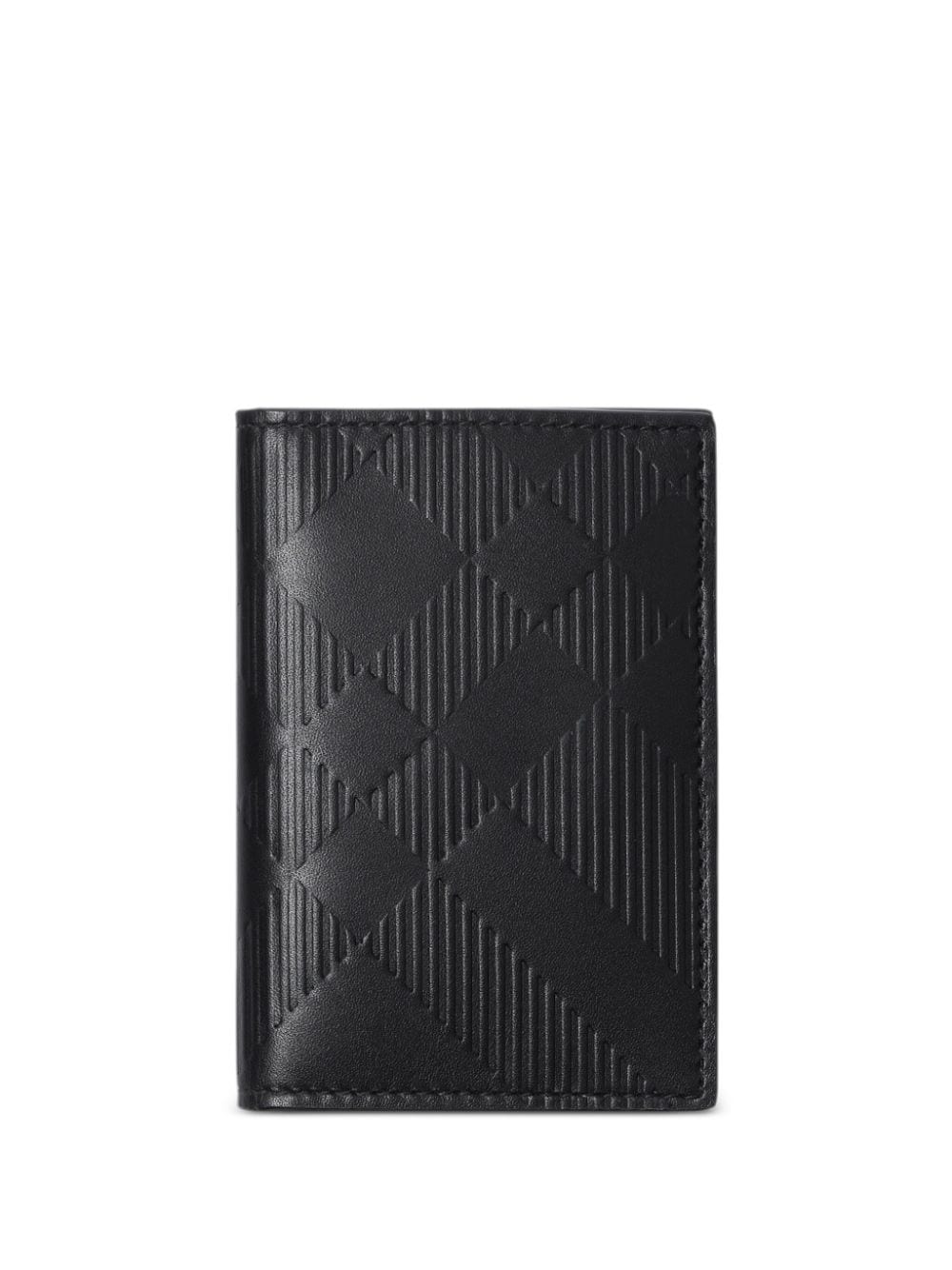 Burberry checked bi-fold cardholder - Black von Burberry