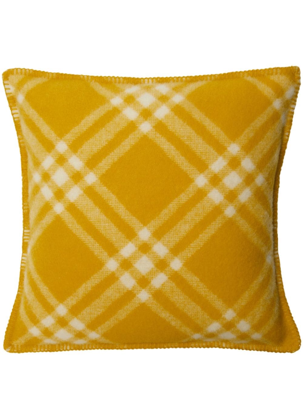 Burberry checked wool cushion - Yellow von Burberry