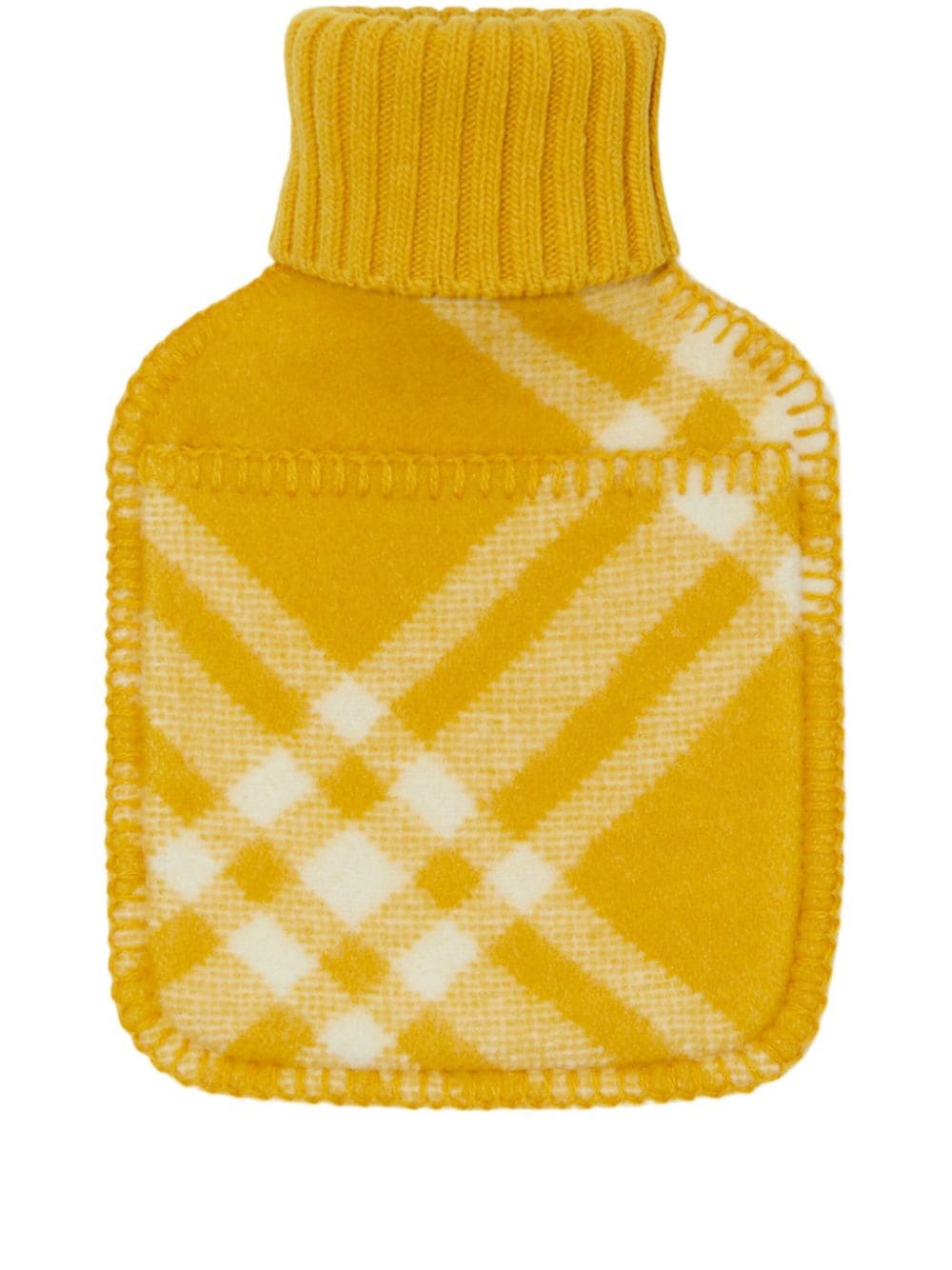 Burberry checked wool hot water bottle - Yellow von Burberry