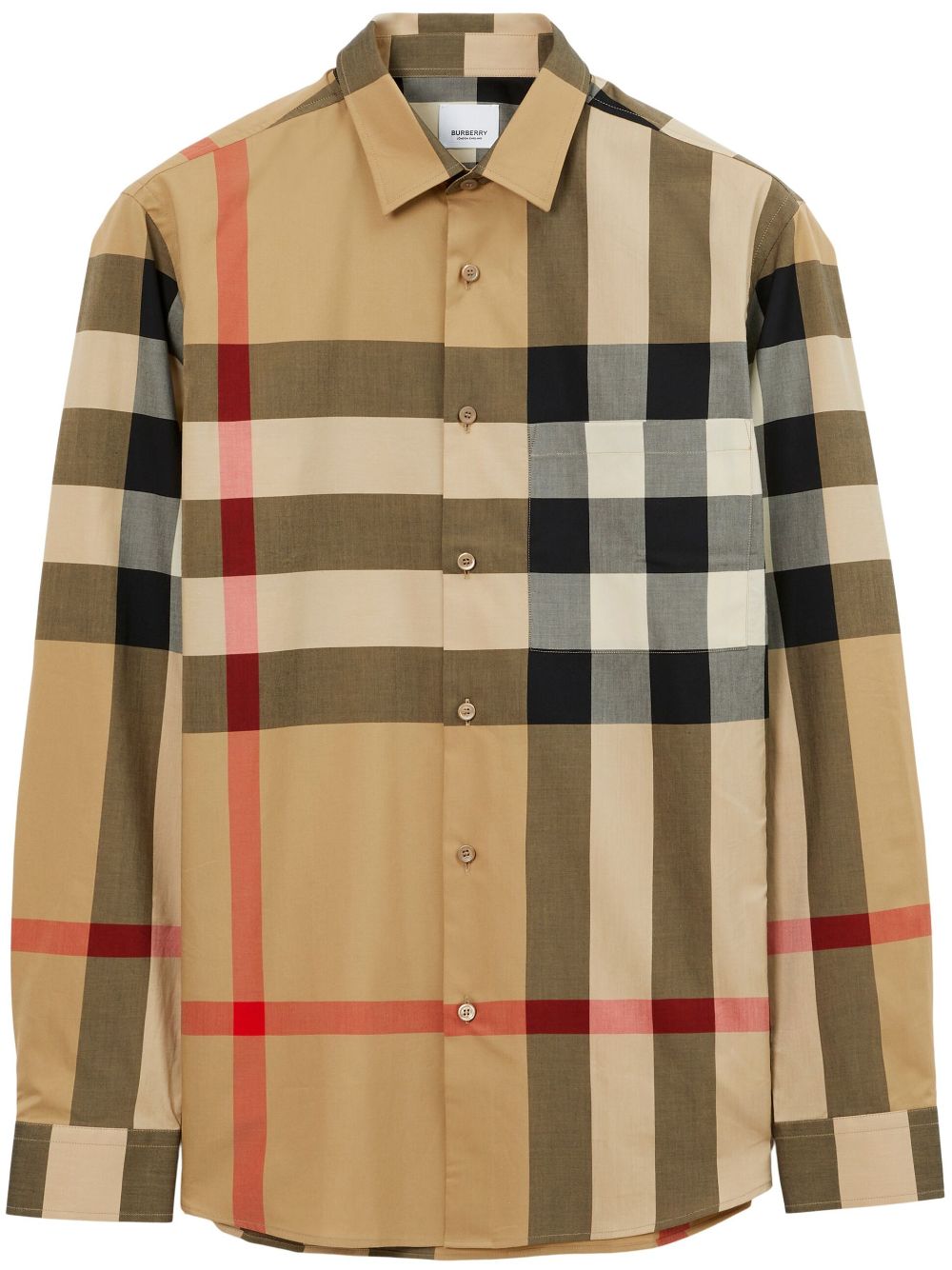 Burberry checkered cotton shirt - Neutrals von Burberry