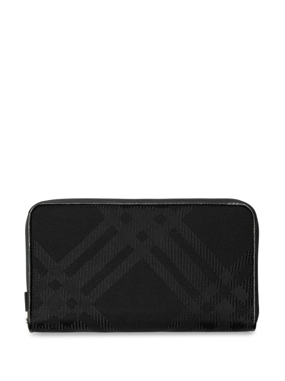 Burberry checkered jacquard zip-up wallet - Black von Burberry