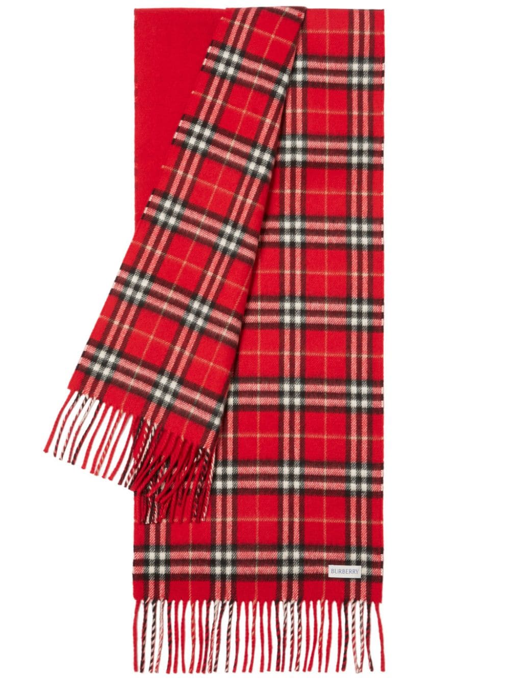 Burberry checkered reversible cashmere scarf von Burberry