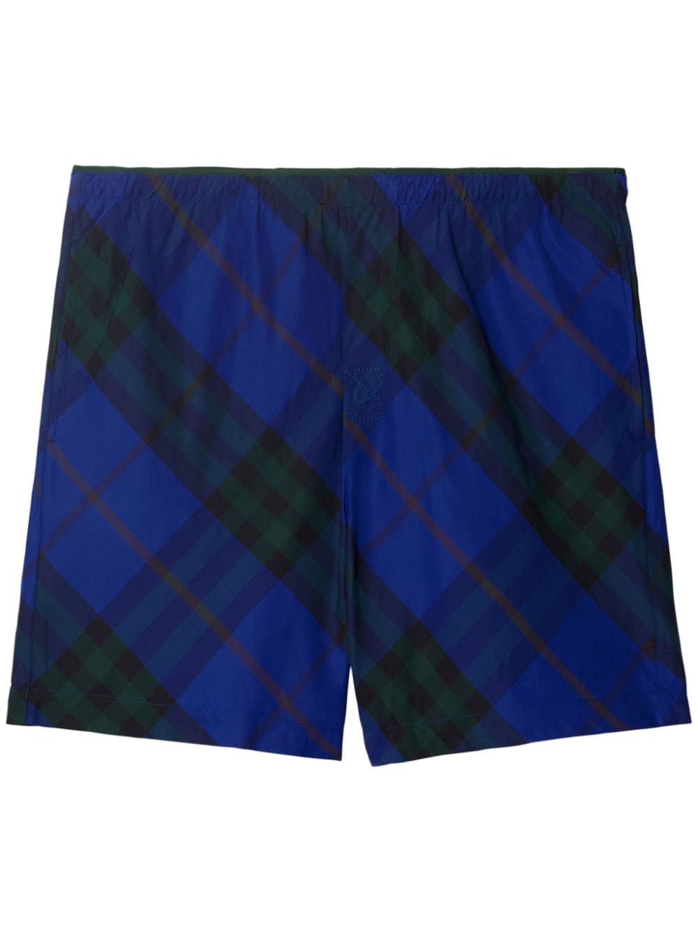 Burberry checkered twill swim shorts - Black von Burberry