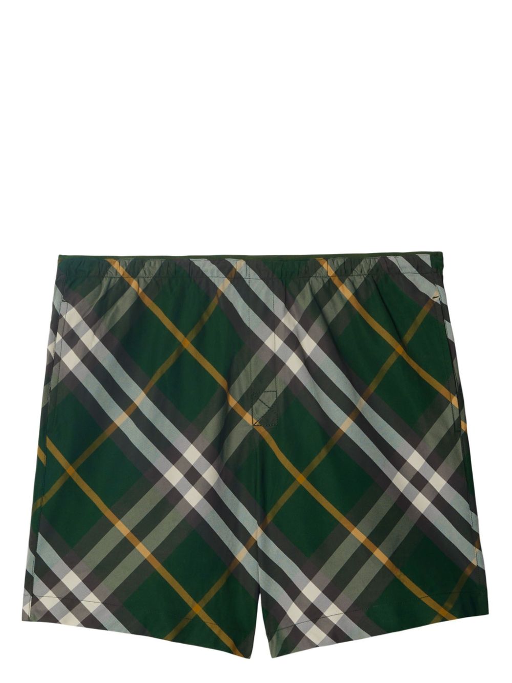 Burberry checkered twill swim shorts - Green von Burberry