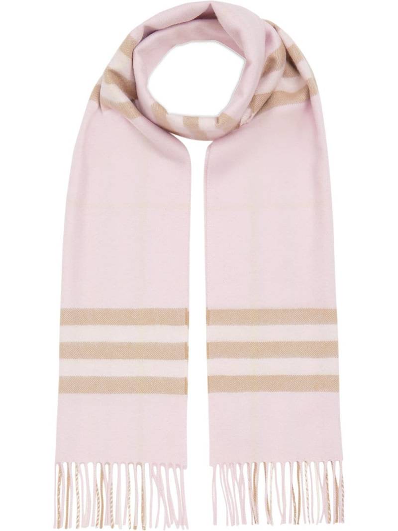 Burberry classic checked scarf - Pink von Burberry