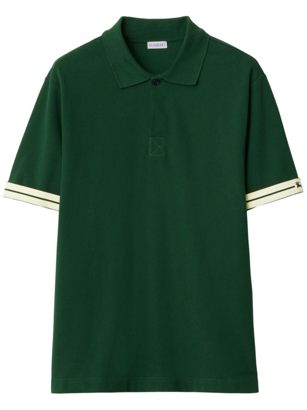 Burberry cotton piqué polo shirt - Green von Burberry