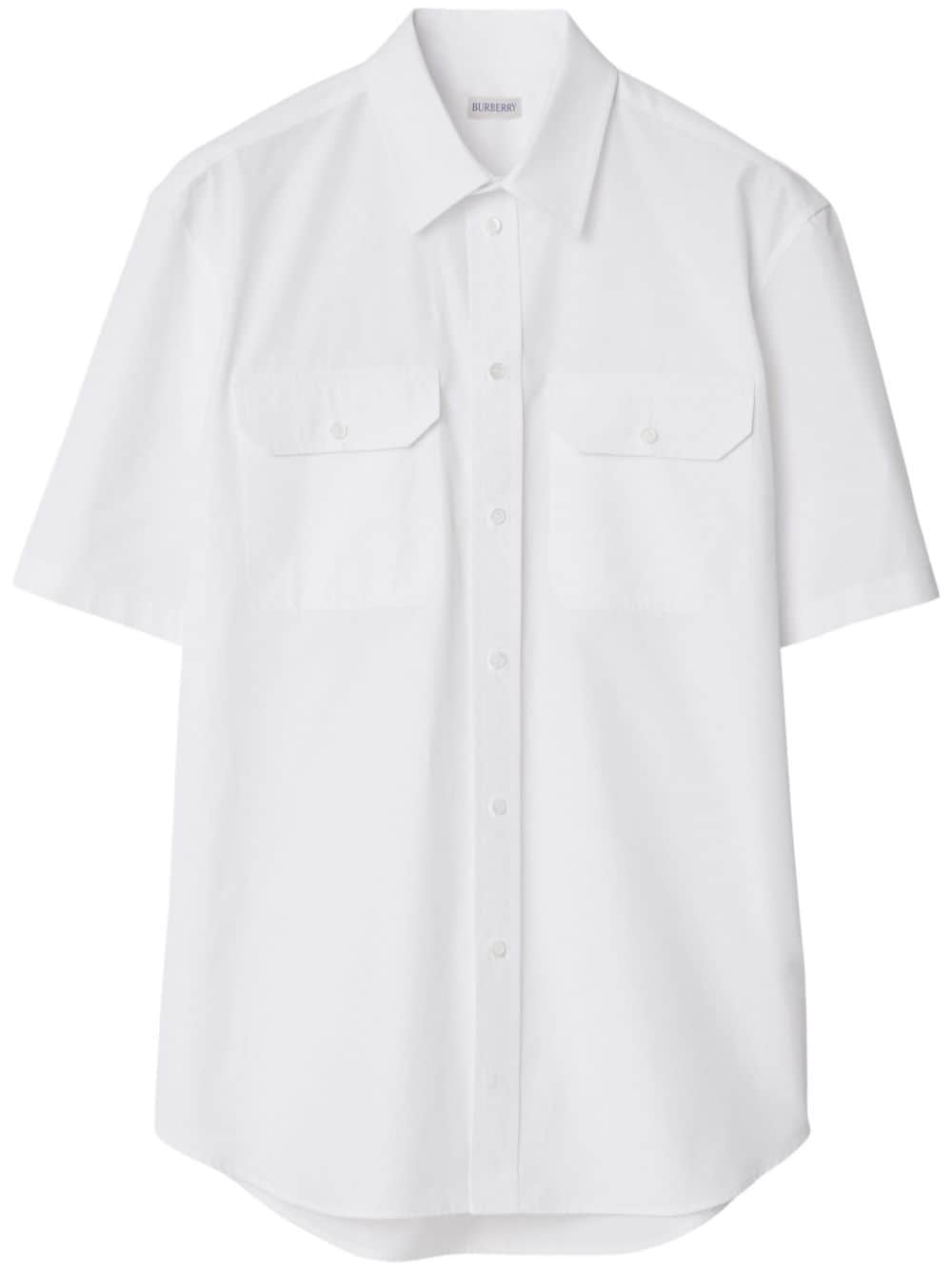 Burberry cotton poplin shirt - White von Burberry