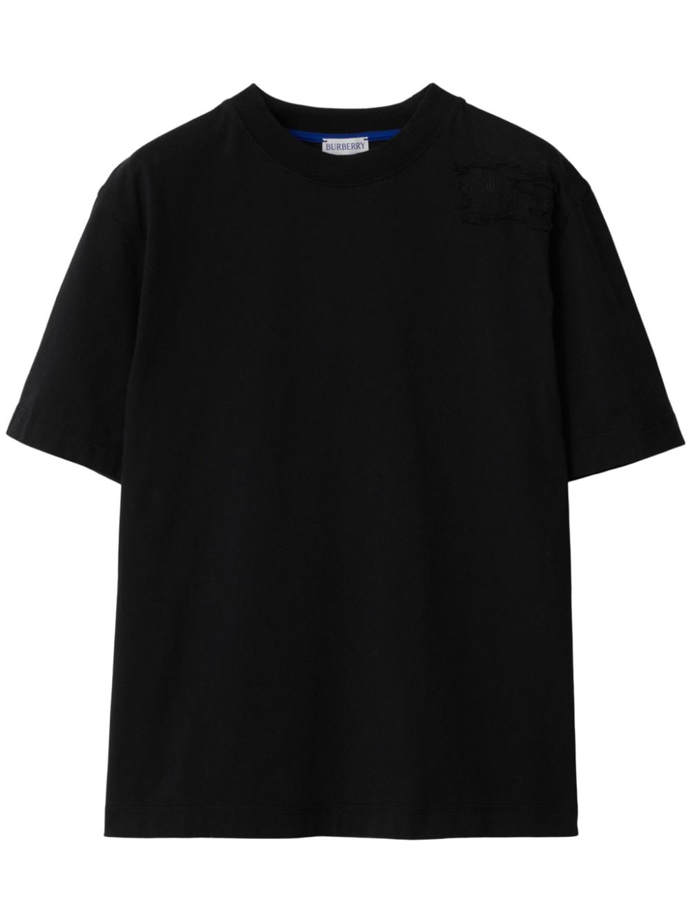 Burberry crew-neck cotton T-shirt - Black von Burberry
