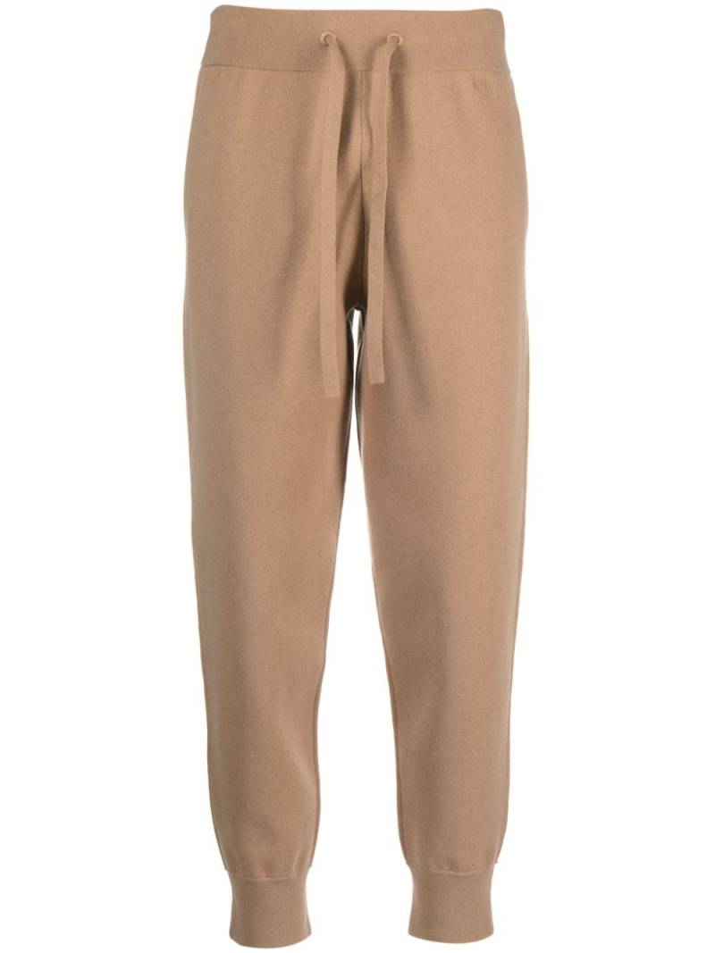 Burberry cropped knitted track pants - Brown von Burberry