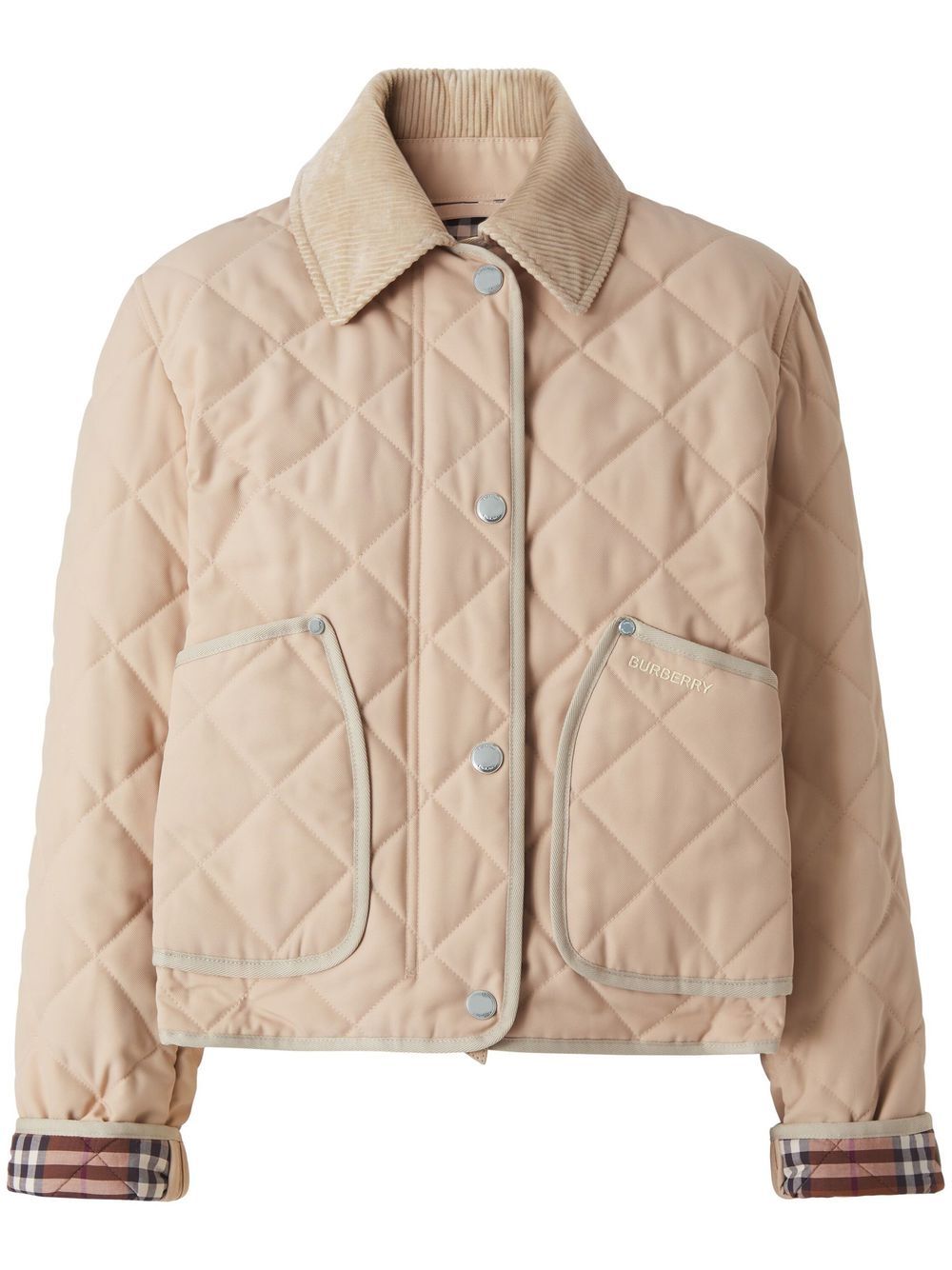 Burberry cropped long-sleeve jacket - Neutrals von Burberry