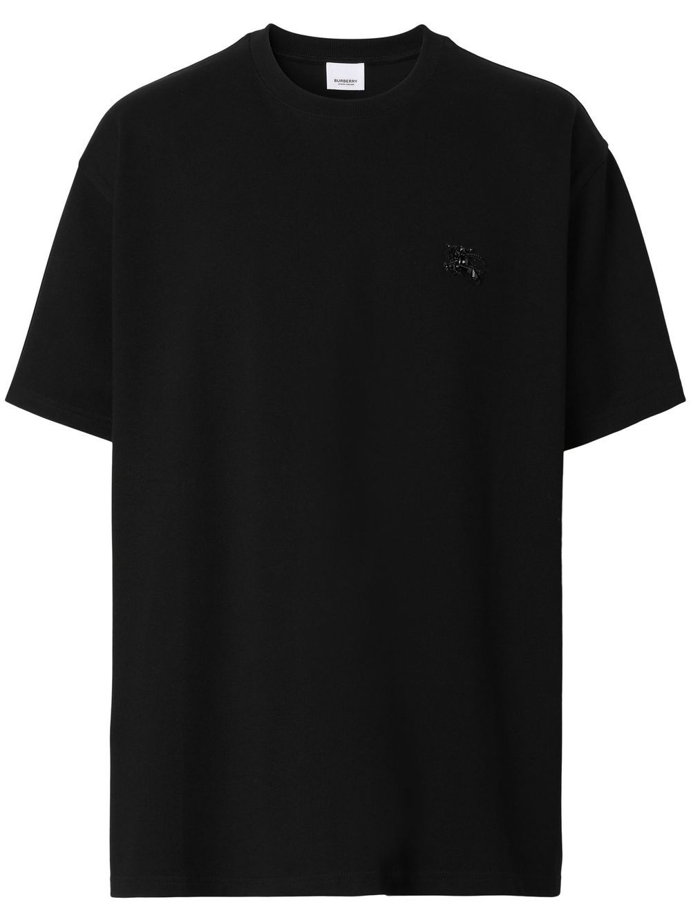 Burberry crystal EKD cotton jersey T-shirt - Black von Burberry