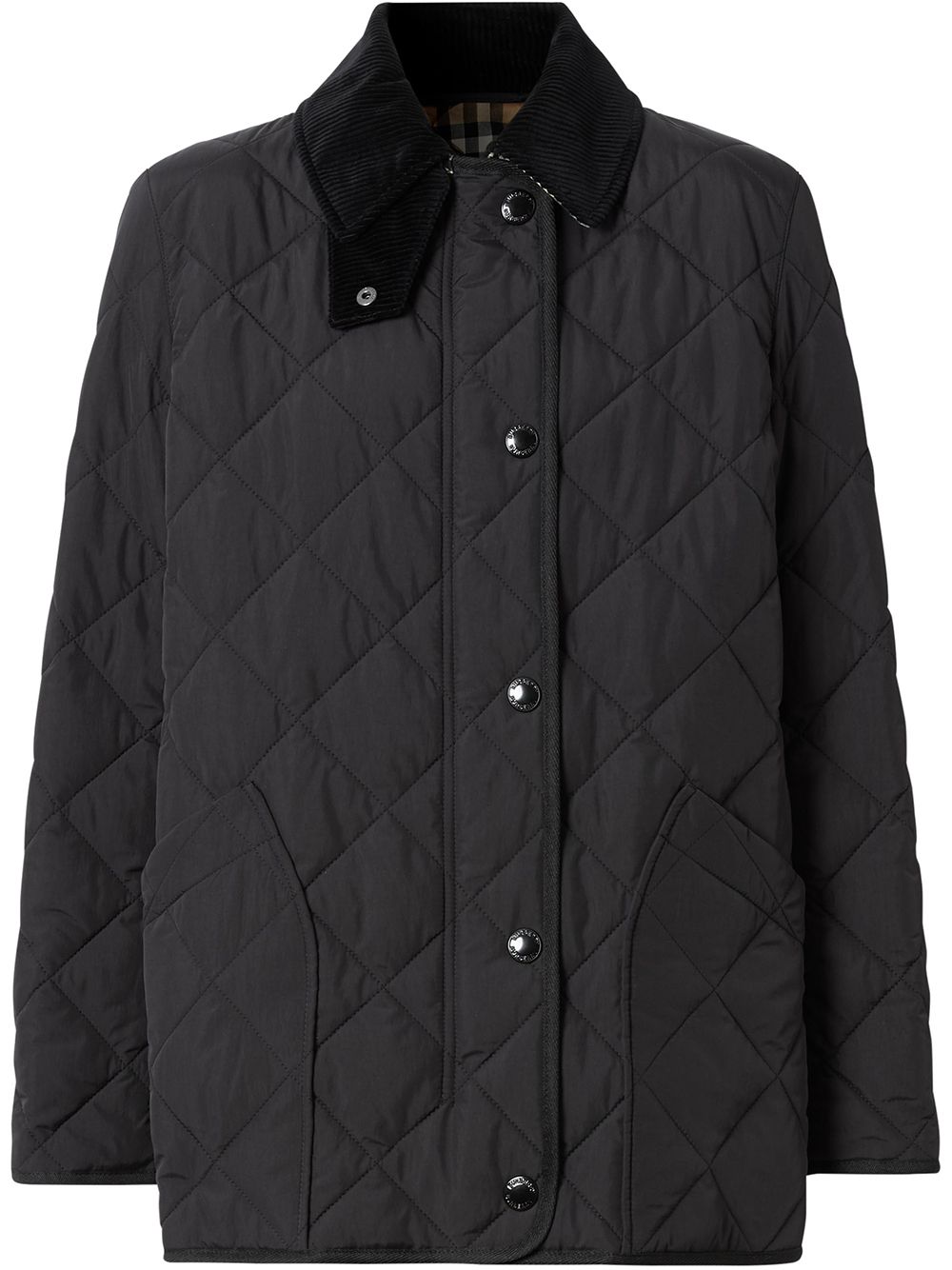 Burberry diamond quilted thermoregulated barn jacket - Black von Burberry