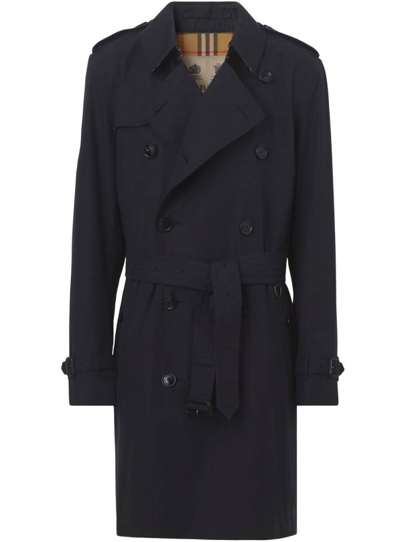 Burberry double-breasted trench coat - Blue von Burberry