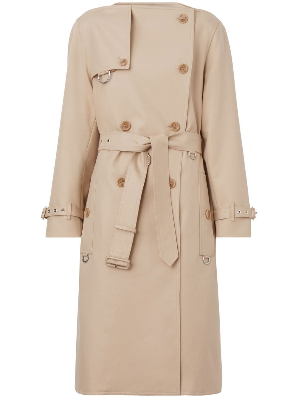 Burberry double-breasted trench coat - Neutrals von Burberry