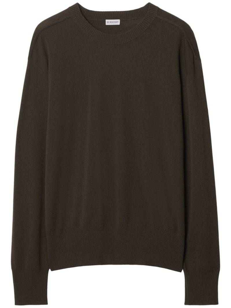 Burberry drop-shoulder wool jumper - Brown von Burberry