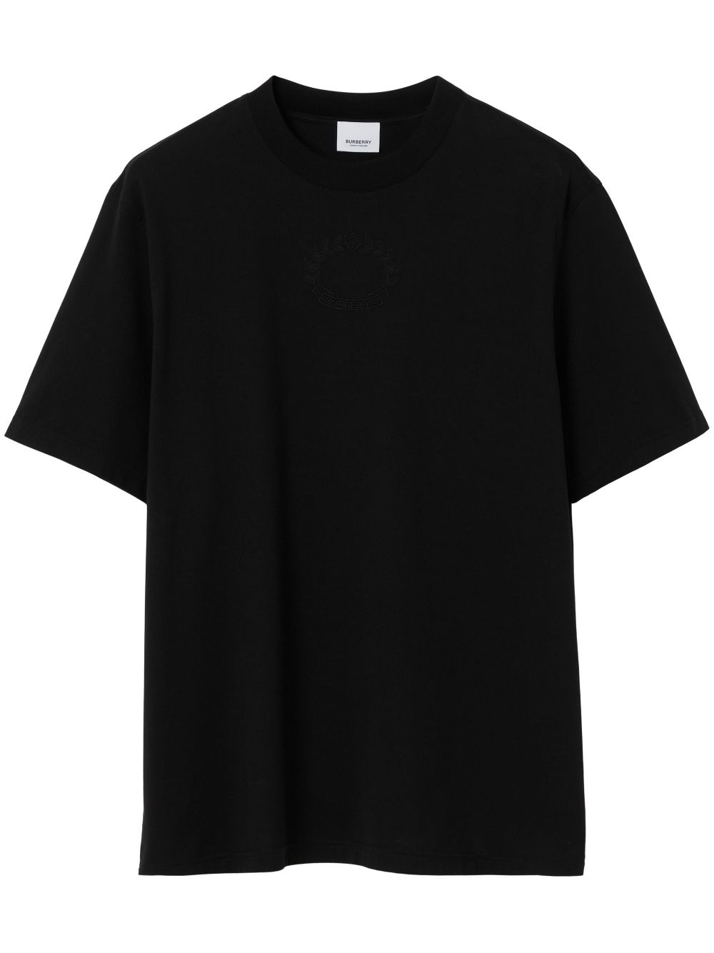 Burberry embroidered-logo cotton T-shirt - Black von Burberry