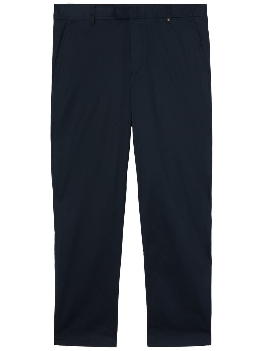 Burberry embroidered monogram straight-leg trousers - Blue von Burberry