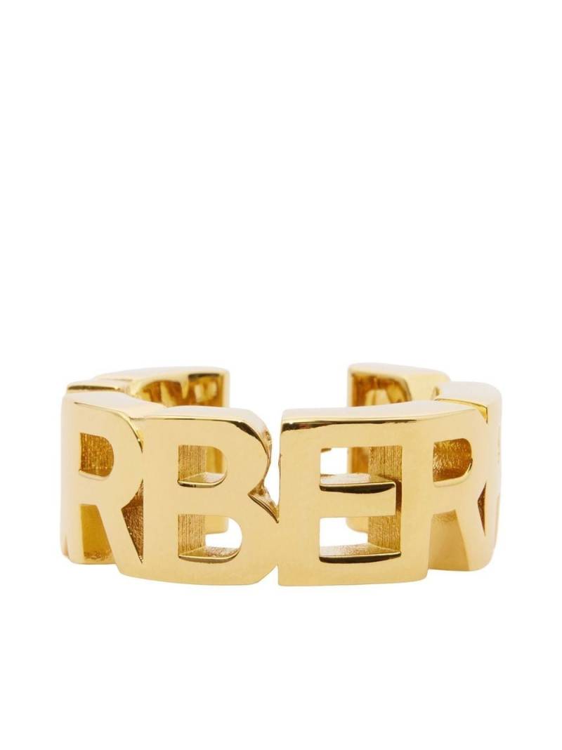 Burberry gold-plated logo-lettering ear cuff von Burberry