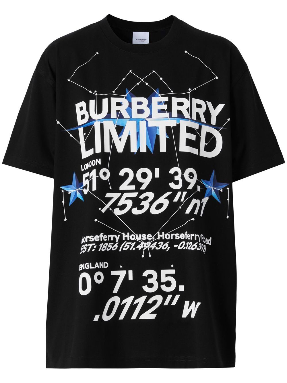 Burberry graphic-print cotton T-shirt - Black von Burberry