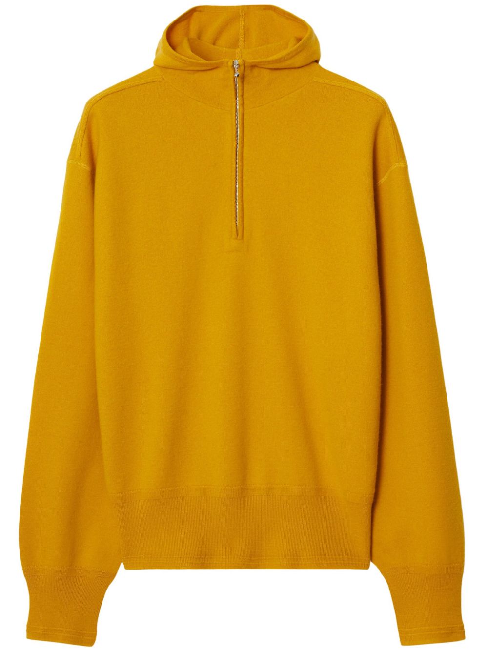 Burberry half-zip wool hoodie - Yellow von Burberry