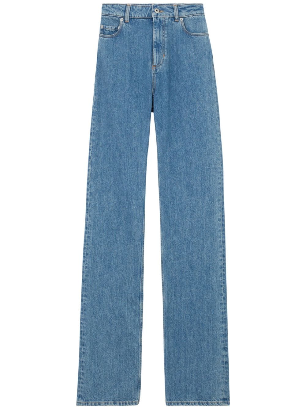 Burberry high-waist straight-leg jeans - Blue von Burberry