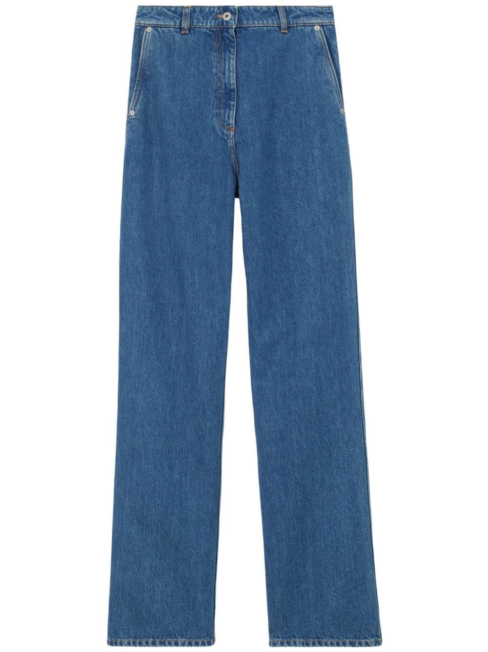 Burberry high-waisted straight-leg jeans - Blue von Burberry