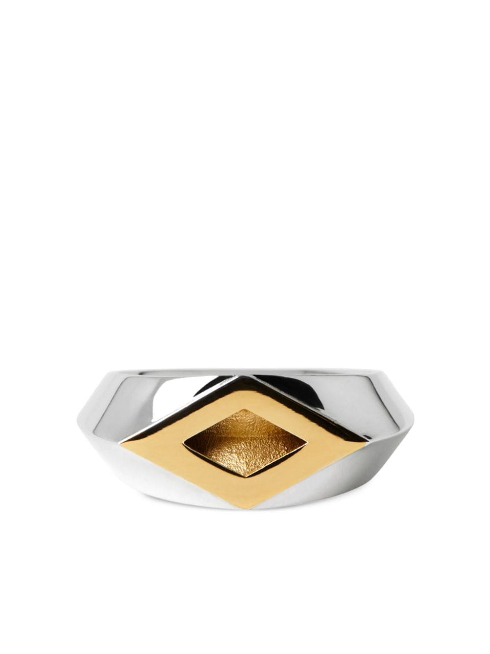 Burberry hollow signet ring - Silver von Burberry