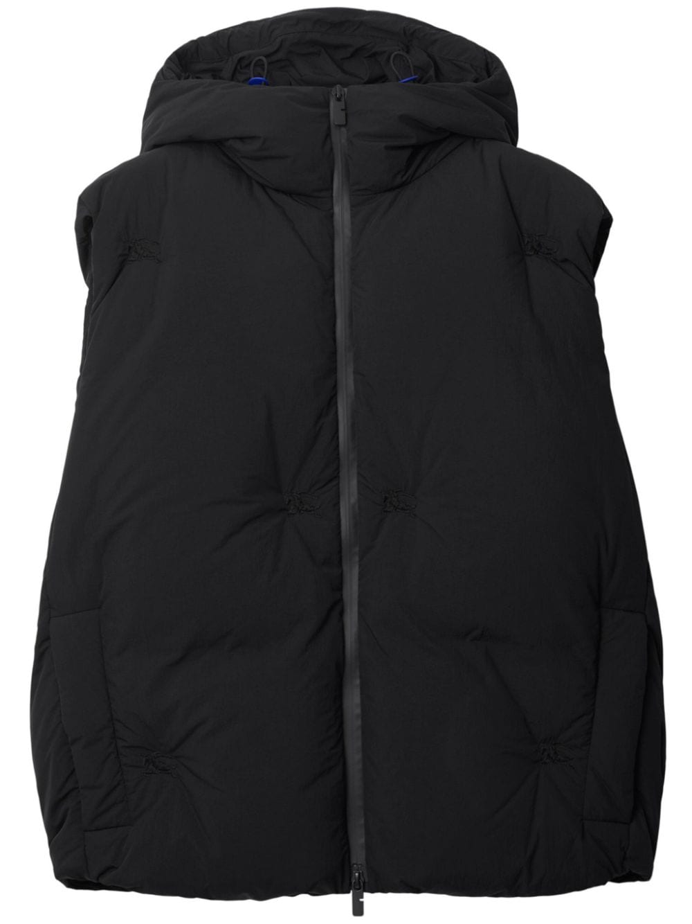 Burberry hooded down gilet - Black von Burberry