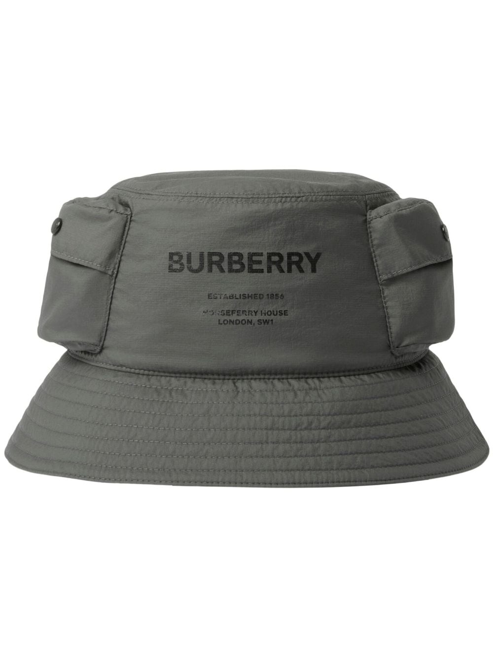 Burberry horseferry-motif bucket hat - Grey von Burberry