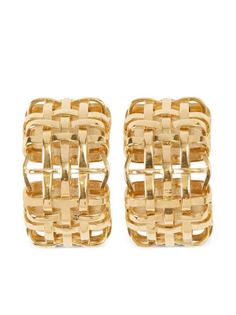 Burberry interwoven-design hoop earrings - Gold von Burberry