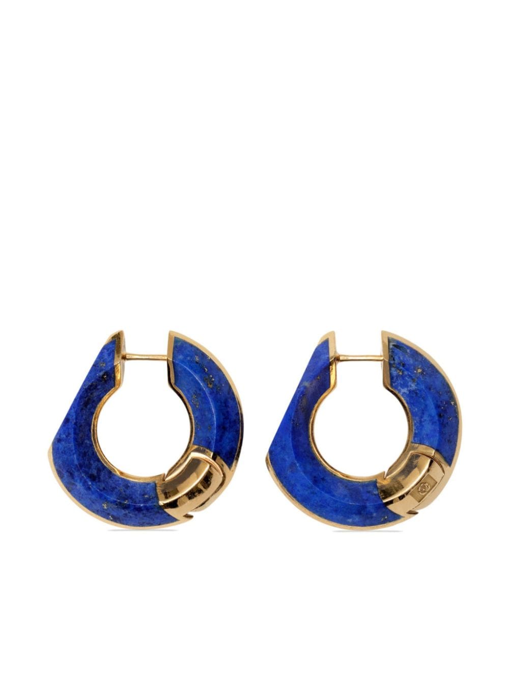 Burberry lapis lazuli hoop earrings - Blue von Burberry
