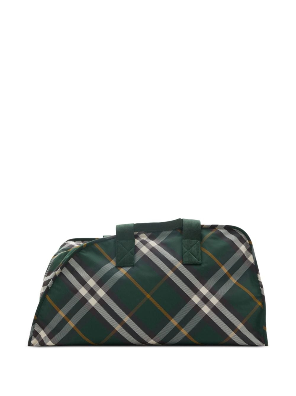 Burberry large Shield check-pattern duffle bag - Green von Burberry