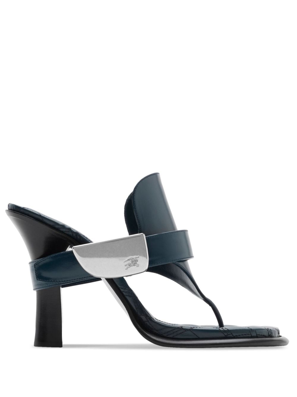 Burberry leather Bay sandals - Blue von Burberry