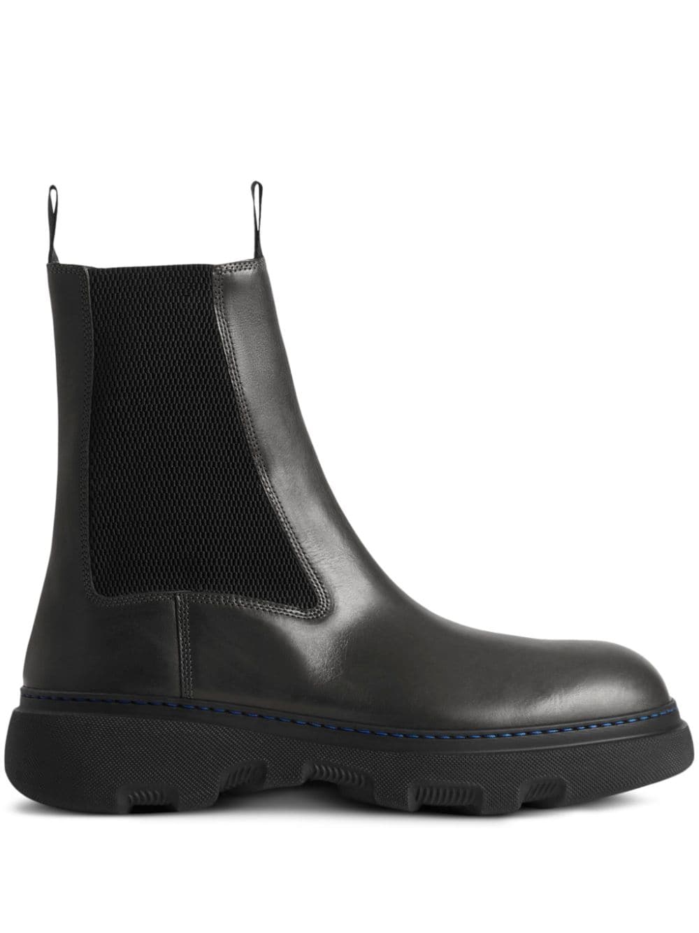 Burberry leather Chelsea boots - Black von Burberry