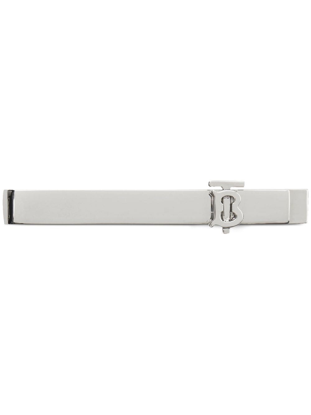 Burberry logo detail tie bar - Silver von Burberry