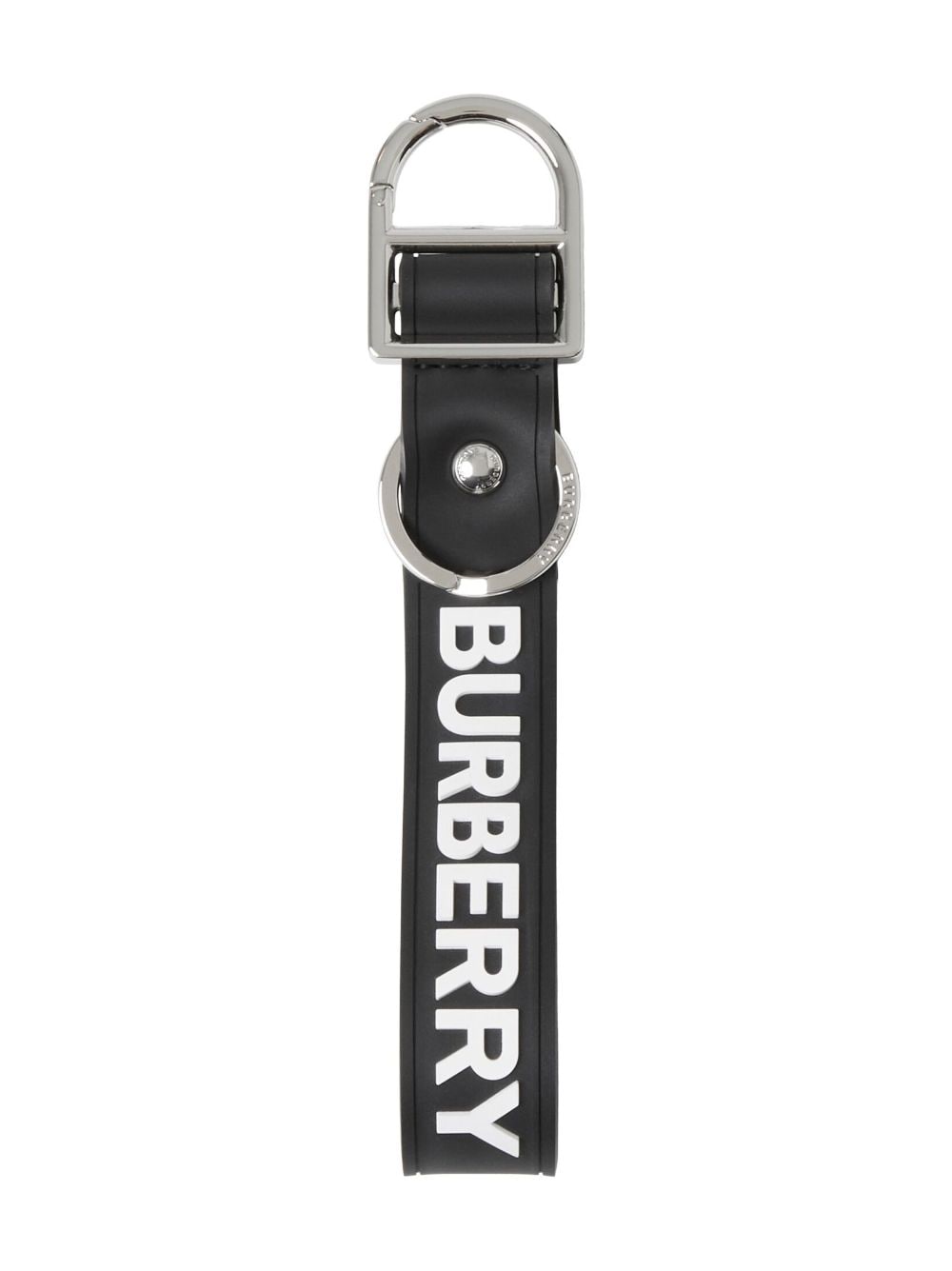 Burberry logo-embossed key ring - Black von Burberry