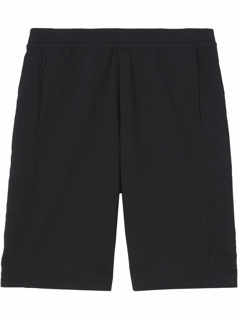 Burberry logo-embossed track shorts - Black von Burberry