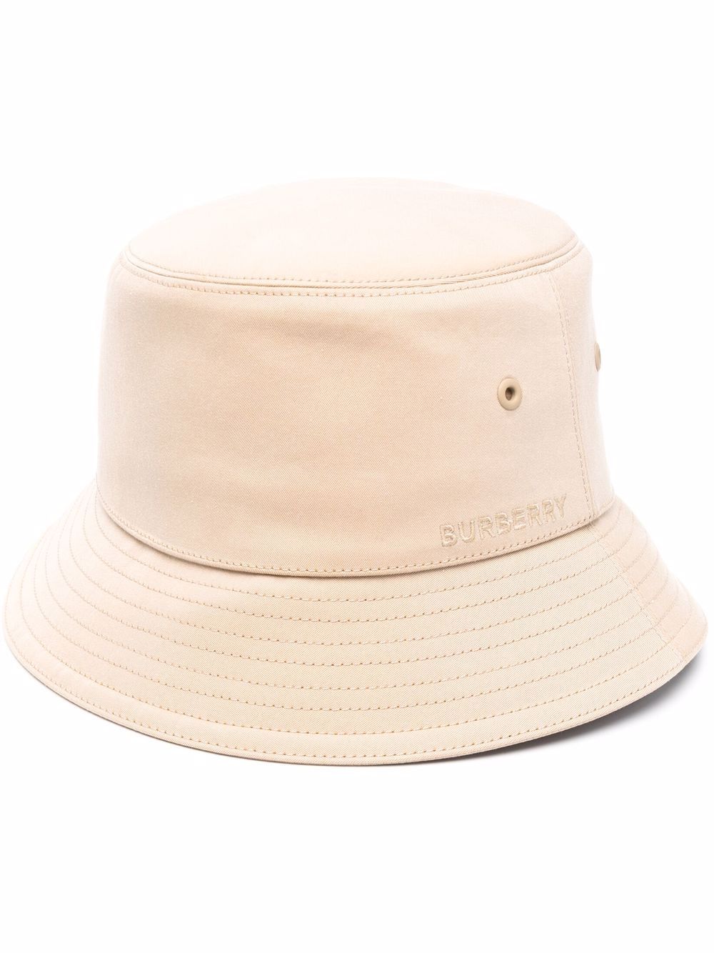 Burberry logo-embroidered bucket hat - Neutrals von Burberry